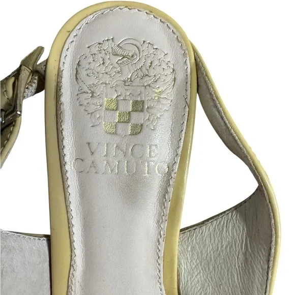 ✨ Vince Camuto Nude Patent Slingback Heels – Size 6.5 – 3” Heel ✨ - Picture 2 of 6